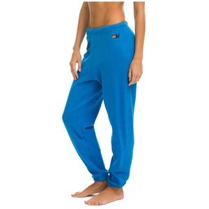 Aviator Nation. LOGO SWEATPANTS - OCEAN NWT size Small